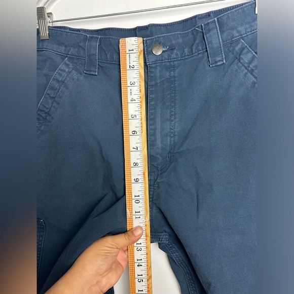 Carhartt Men’s Navy Blue original fit Size 34X30 work wear Outdoor winter cargo - Picture 11 of 13